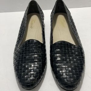 Women’s Trotters Black Leather Flat Loafer Liz Size 9